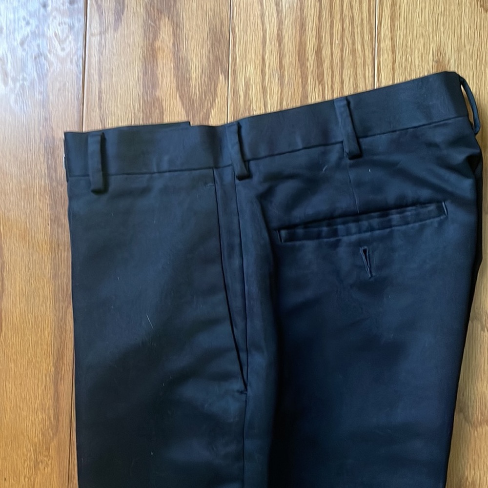 wMen’s Perry Ellis Portfolio Dress Slacks Black 30x32